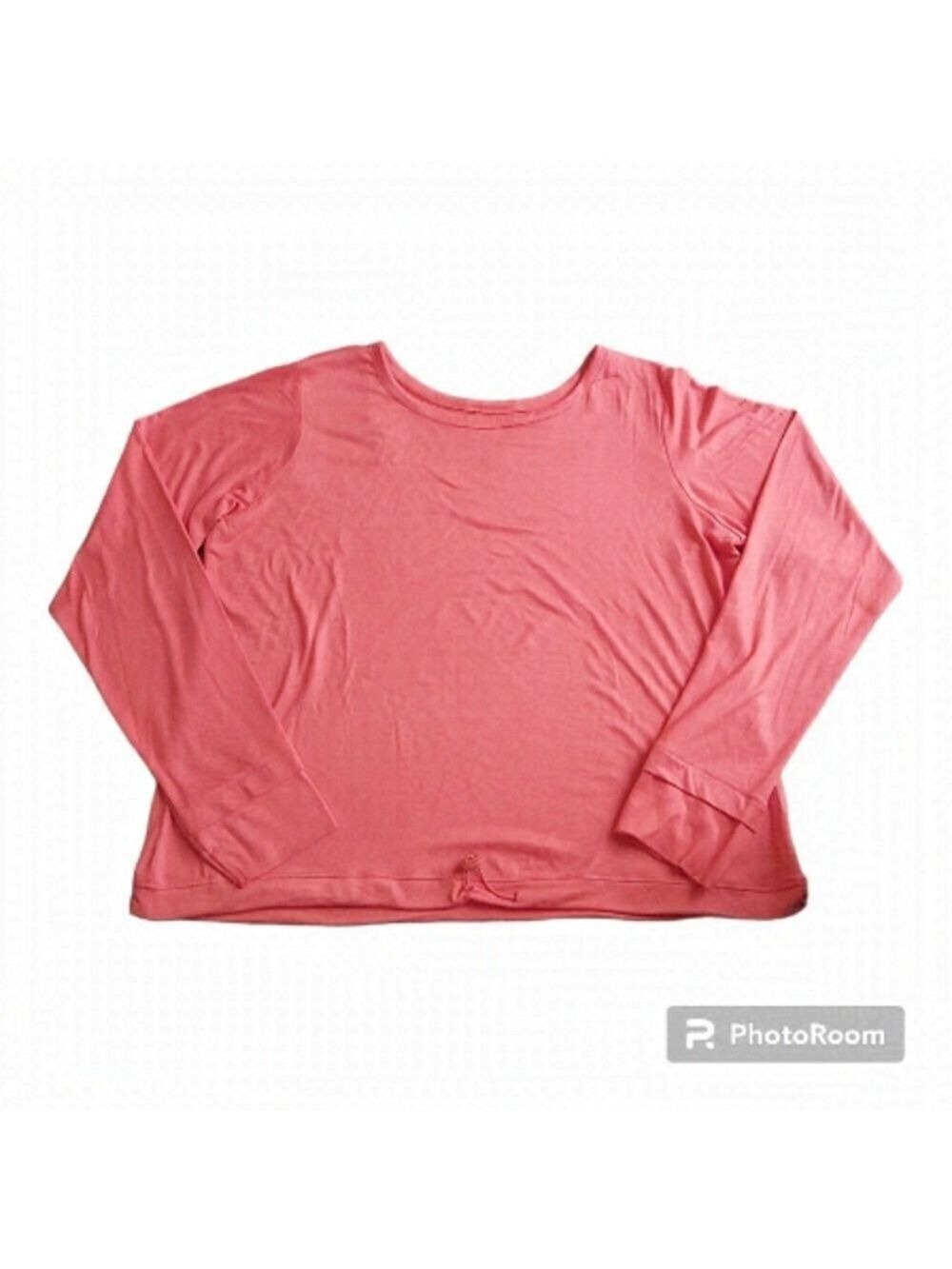 Acx Active Peach Long Sleeved Shirt With Cinch Cord & Thumb Holes - Size Small